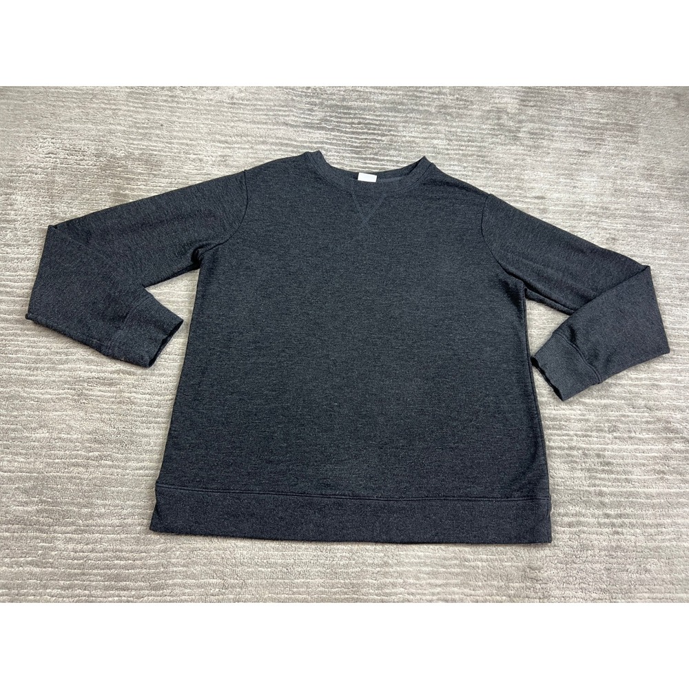 Stars Above Sweatshirt Womens M Gray Beautifully Soft Fleece Crew Neck Relaxed